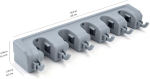 Rectangular Wall Mount Broom Holder and Garden Tool Organizer - Image 6
