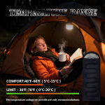 Sleeping Bag for Camping, Sleeping Bags for Adults | Soft, Thick and Warm, For Outdoor Camping, Travel, Hiking - Image 8