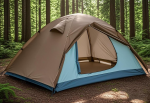 Inflatable Tents for Camping with Stove Jack, 4 Person Easy Setup Blow up Tents for 4 Seasons Waterproof Inflatable Air Tent,Glamping Tent House