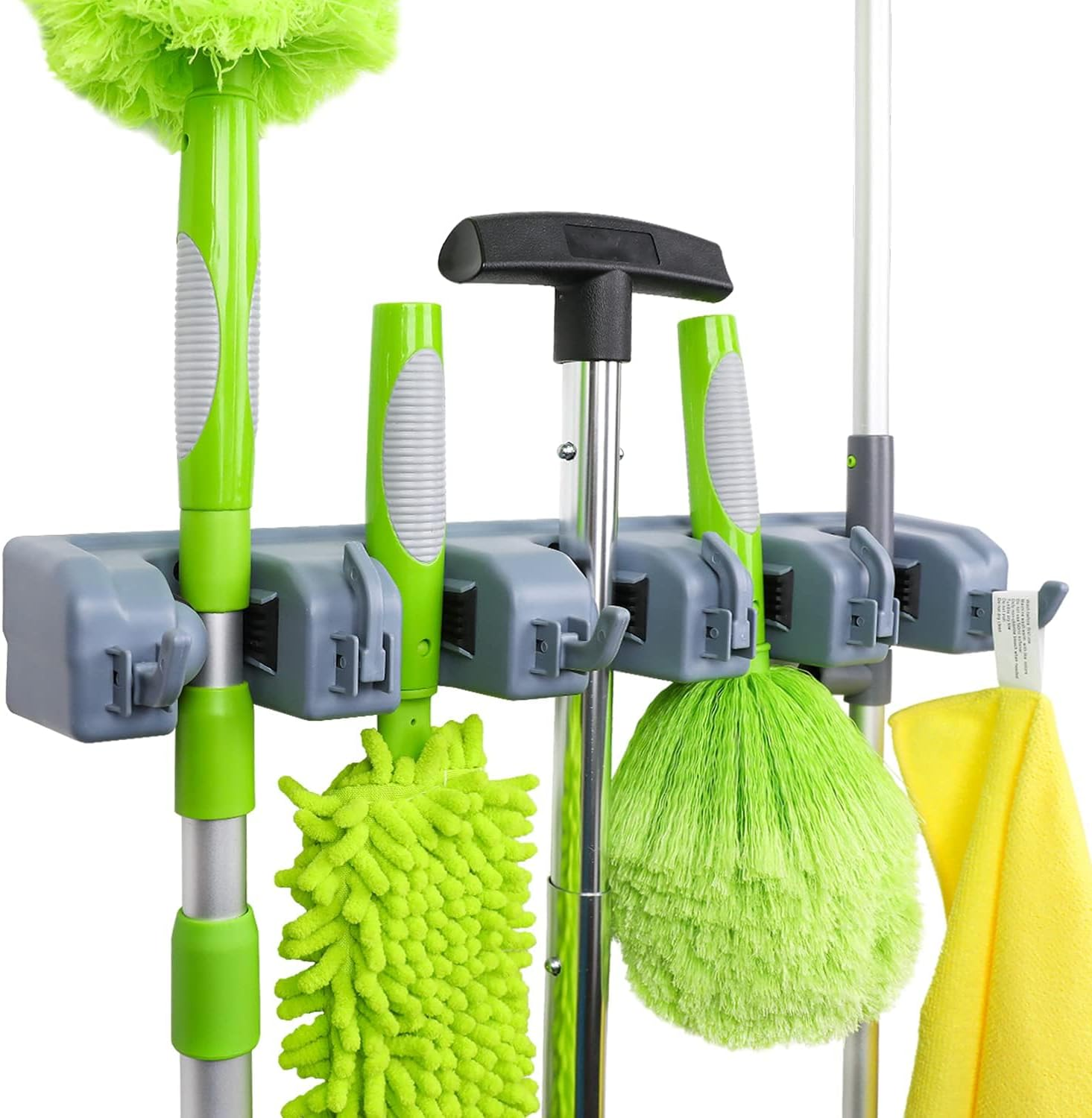 b1492108c4d1642c653ccc984d5b349c.png Rectangular Wall Mount Broom Holder and Garden Tool Organizer - Image 1