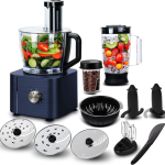 11-In-1 3.2L Bowl 1100W 3 Speeds with Chopping Blending Kneading Grinding Whisking Juicing Food Processor Blender