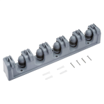Rectangular Wall Mount Broom Holder and Garden Tool Organizer - Image 4