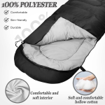 Sleeping Bag for Camping, Sleeping Bags for Adults | Soft, Thick and Warm, For Outdoor Camping, Travel, Hiking - Image 3