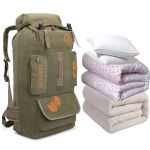 100L Hiking Camping Backpack Canvas Outdoor Mountaineering Bag Men Tactical Travel Hunting Rucksack Fishing Camping Equipment - Image 7