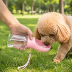 Dog Water Bottle 350Ml Sakura Pink Leak Proof Portable Dog Travel Water Bottle - Image 7