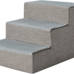 3-Step Pet Stairs  Dog Steps with Removable Cover,